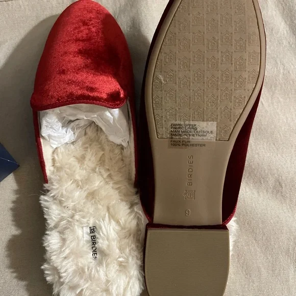 Birdies Red Slippers with Plush Lining - Picture 2 of 9